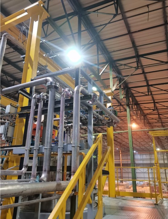 Sizakele steelwork and mechanical installation inside an industrial plant